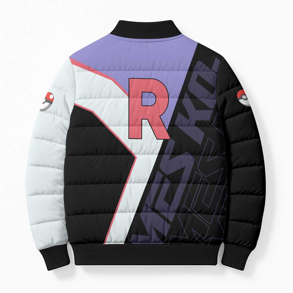 James Kojiro Poké Bomber Puffer Jacket Classic Villain Anime Style