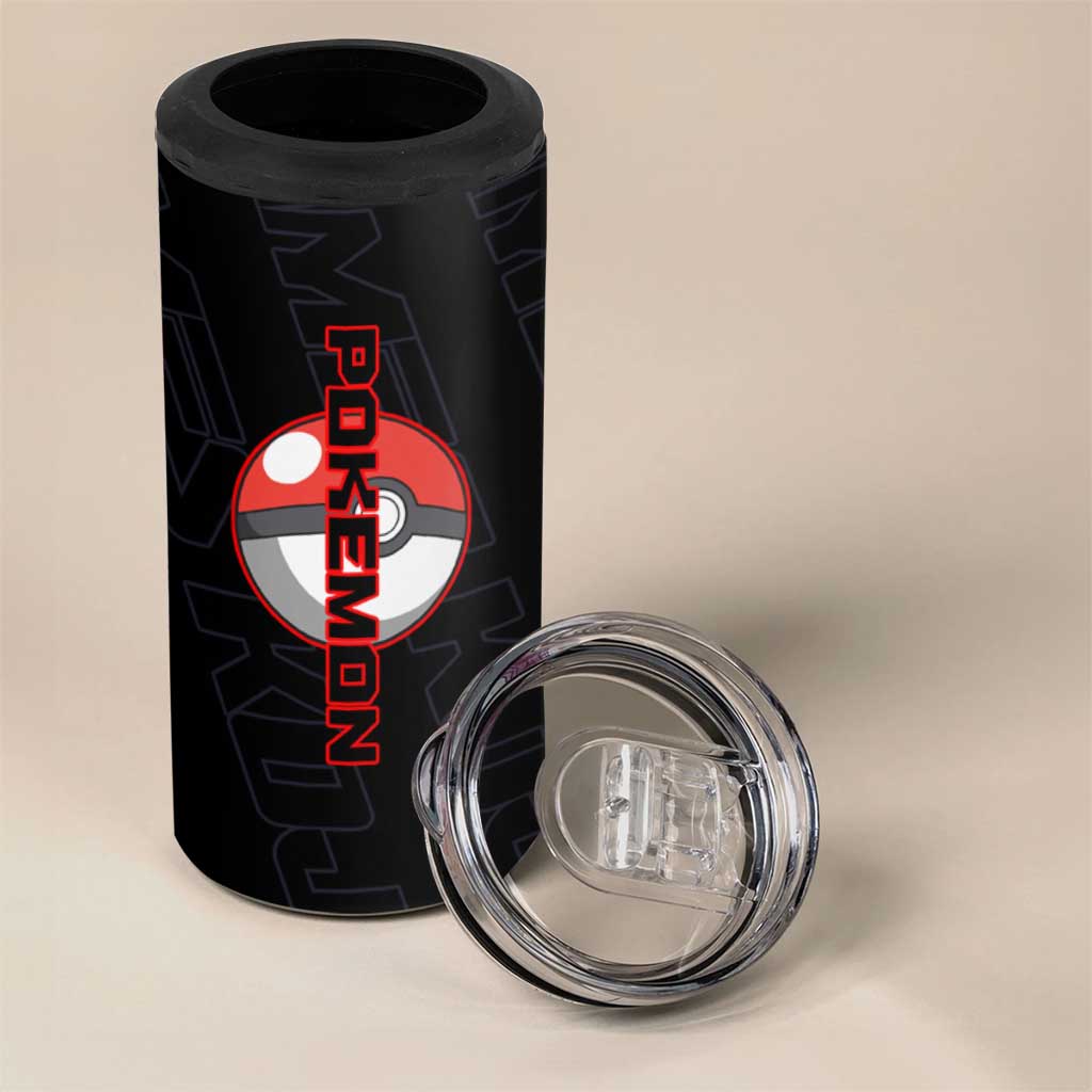 James Kojiro Poké 4 in 1 Can Cooler Tumbler Classic Villain Anime Style