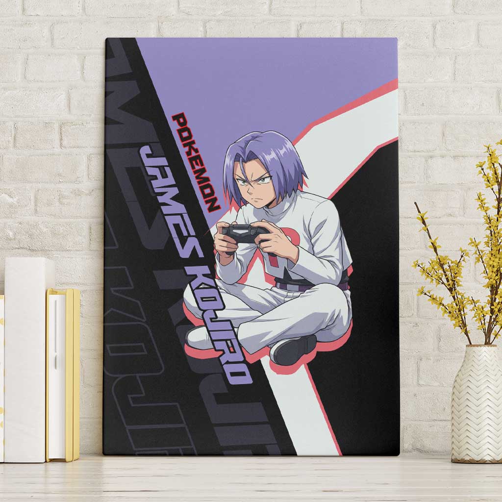 James Kojiro Poké Canvas Wall Art Classic Villain Anime Style