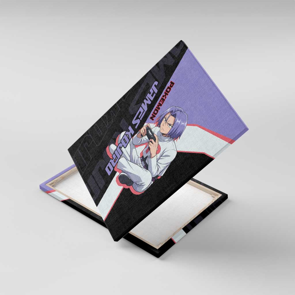 James Kojiro Poké Canvas Wall Art Classic Villain Anime Style