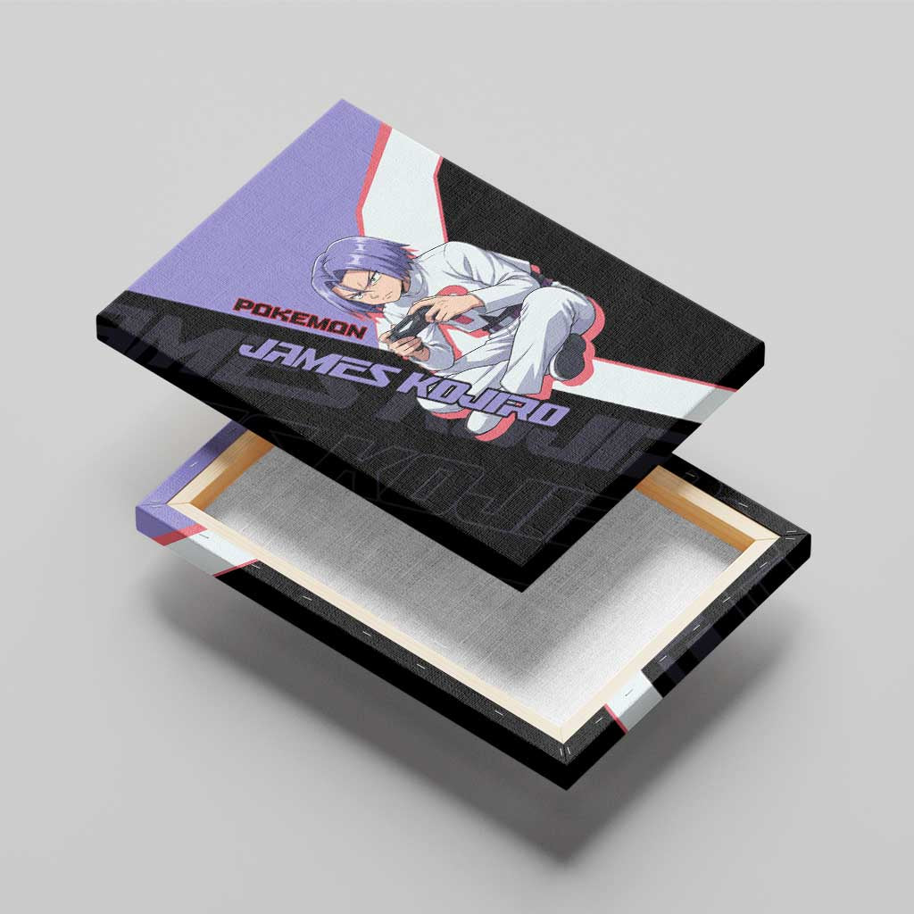 James Kojiro Poké Canvas Wall Art Classic Villain Anime Style