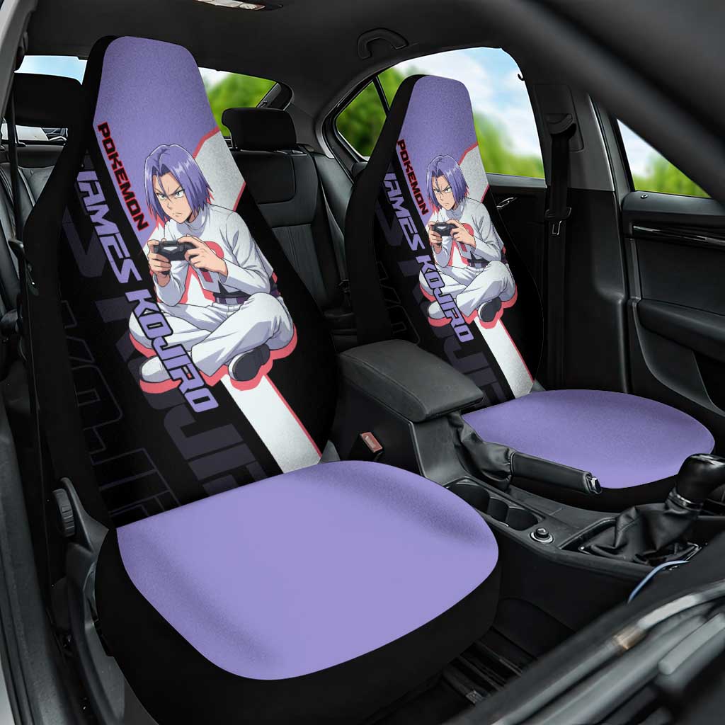 James Kojiro Poké Car Seat Cover Classic Villain Anime Style