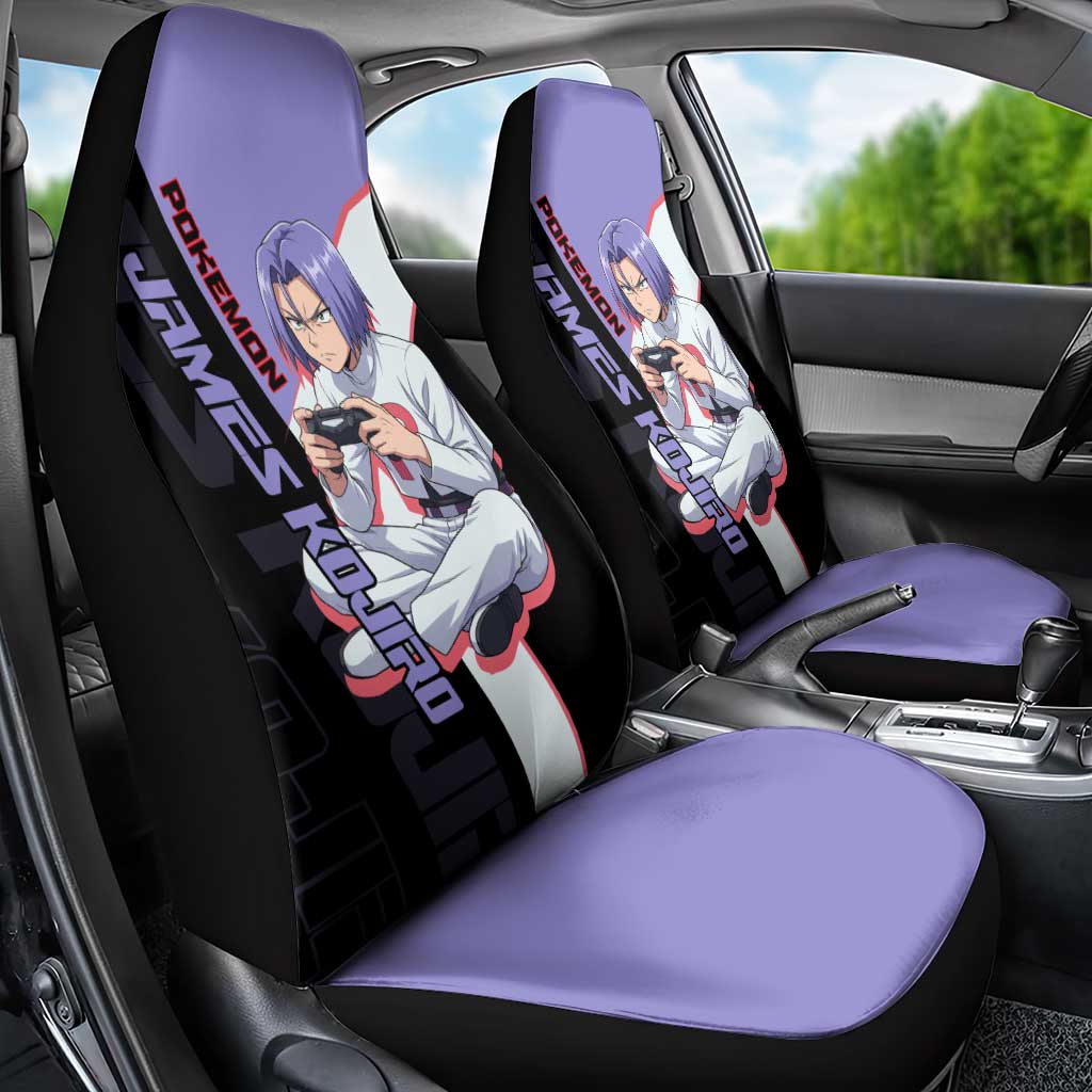 James Kojiro Poké Car Seat Cover Classic Villain Anime Style