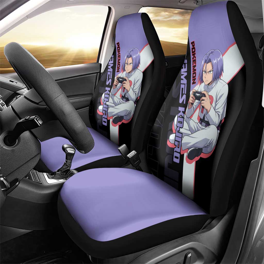 James Kojiro Poké Car Seat Cover Classic Villain Anime Style