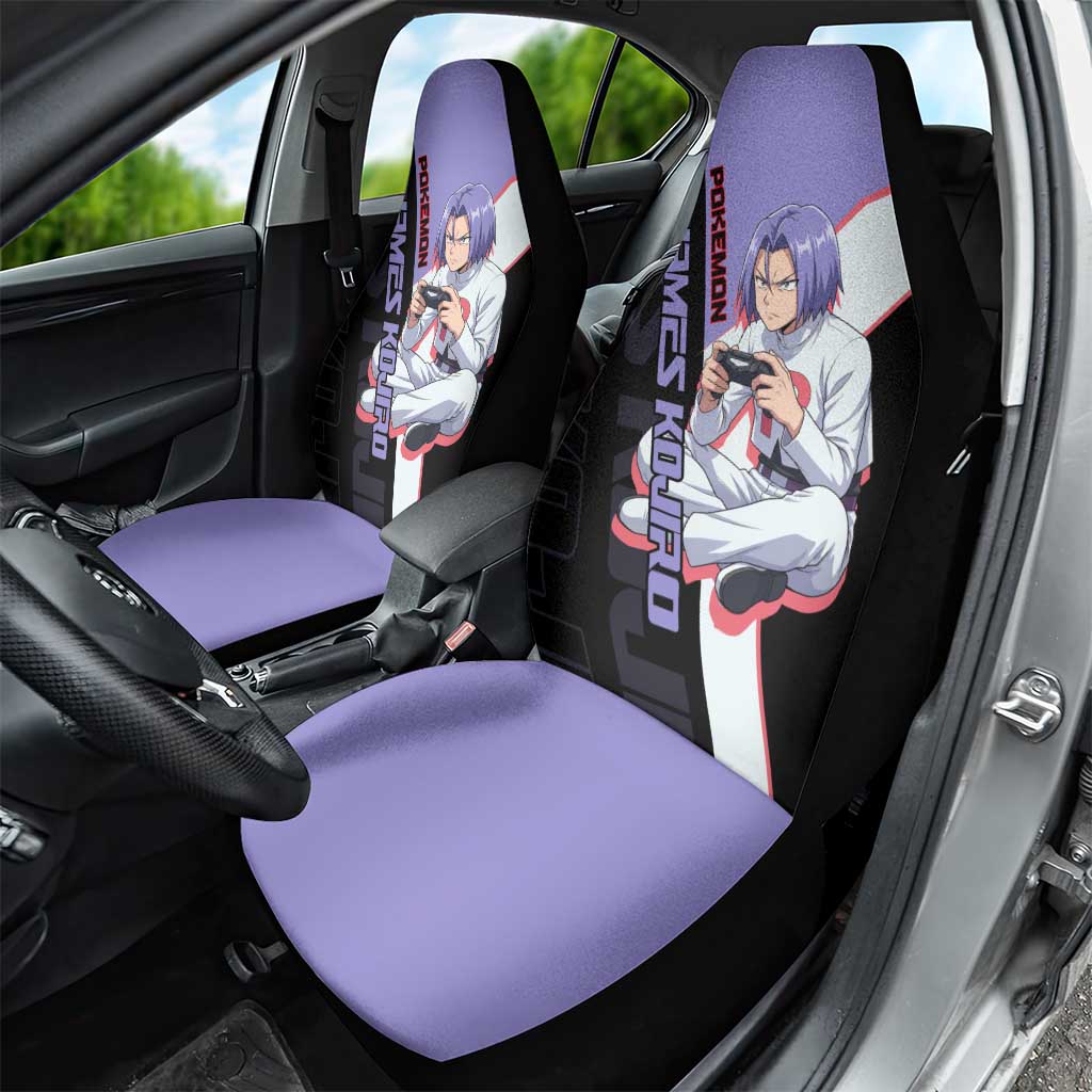 James Kojiro Poké Car Seat Cover Classic Villain Anime Style