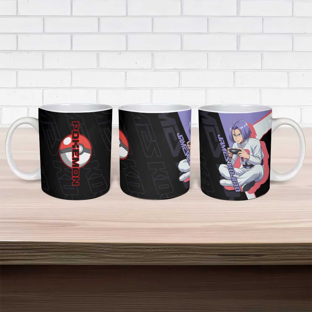 James Kojiro Poké Ceramic Mug Classic Villain Anime Style