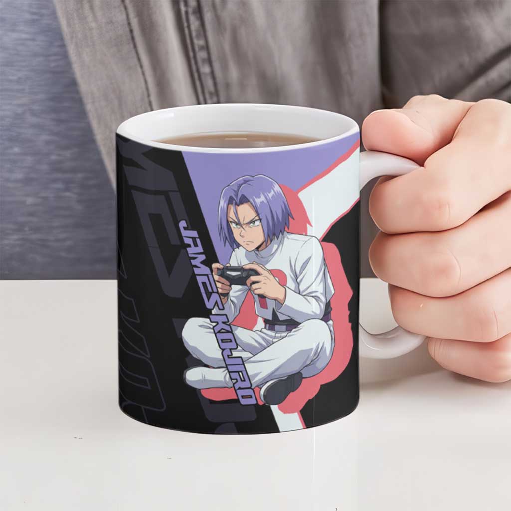 James Kojiro Poké Ceramic Mug Classic Villain Anime Style