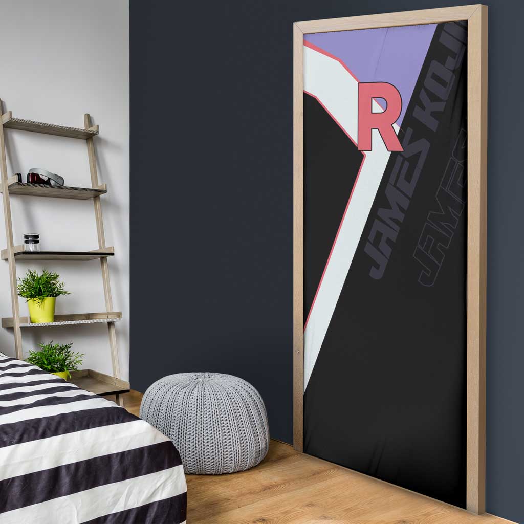 James Kojiro Poké Door Cover Classic Villain Anime Style