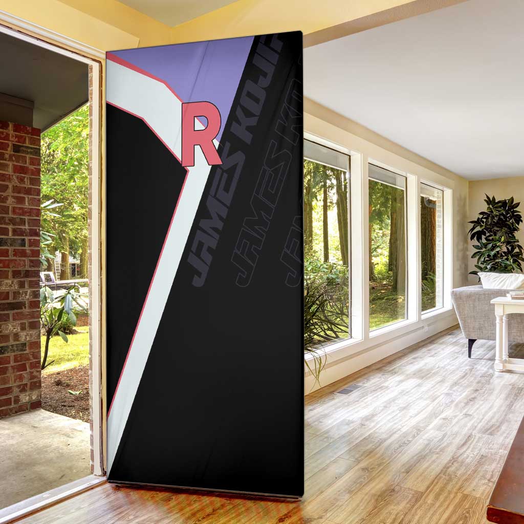 James Kojiro Poké Door Cover Classic Villain Anime Style