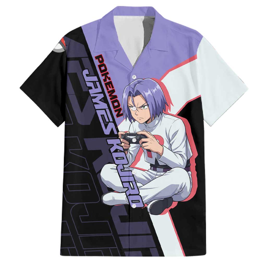 James Kojiro Poké Family Matching Puletasi and Hawaiian Shirt Classic Villain Anime Style