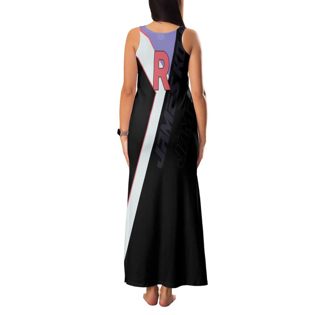 James Kojiro Poké Family Matching Tank Maxi Dress and Hawaiian Shirt Classic Villain Anime Style