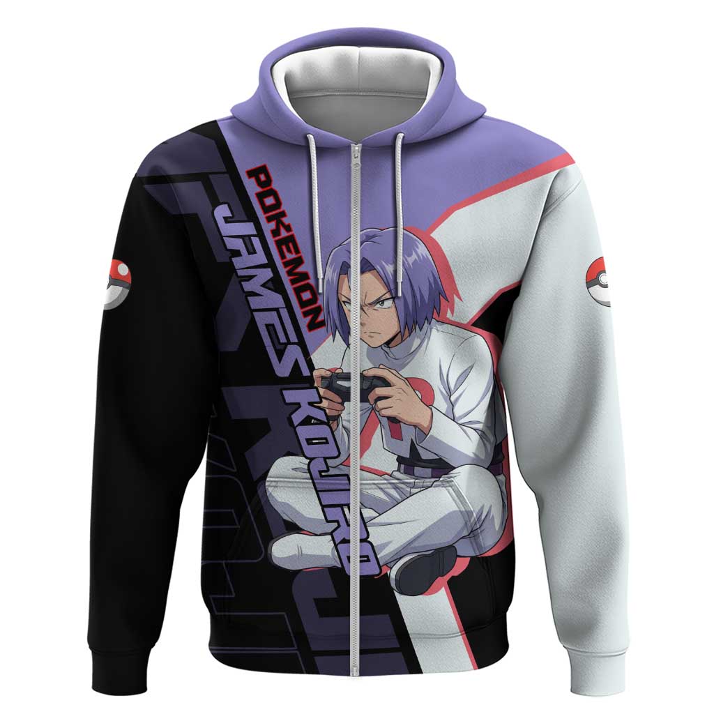 James Kojiro Poké Hoodie Classic Villain Anime Style