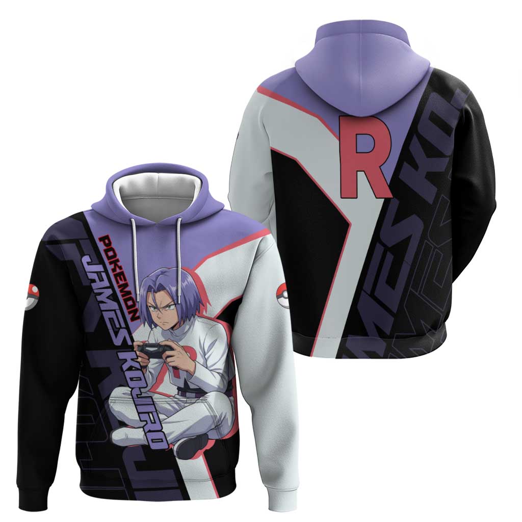 James Kojiro Poké Hoodie Classic Villain Anime Style
