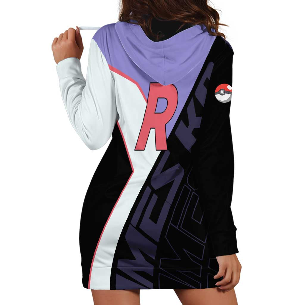 James Kojiro Poké Hoodie Dress Classic Villain Anime Style