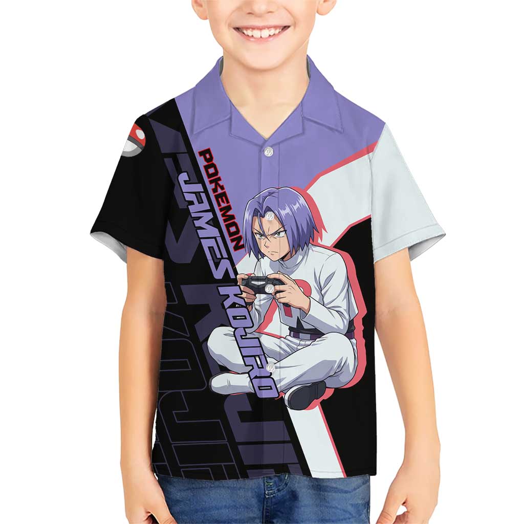 James Kojiro Poké Kid Hawaiian Shirt Classic Villain Anime Style