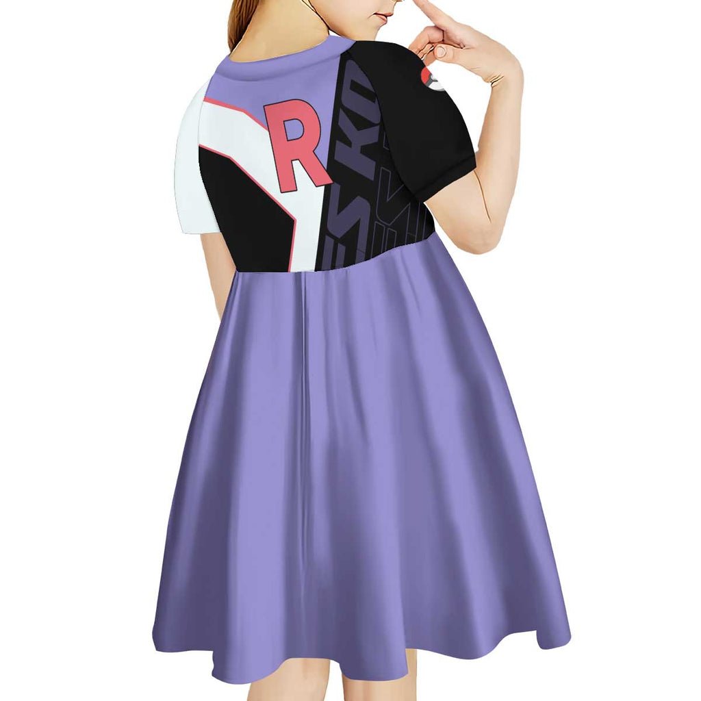 James Kojiro Poké Kid Short Sleeve Dress Classic Villain Anime Style