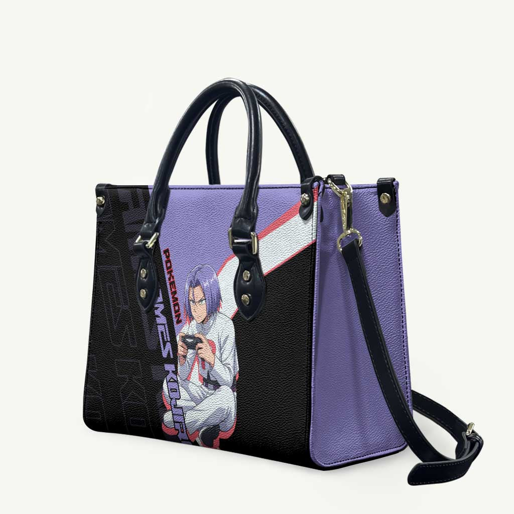 James Kojiro Poké Leather Bag Classic Villain Anime Style