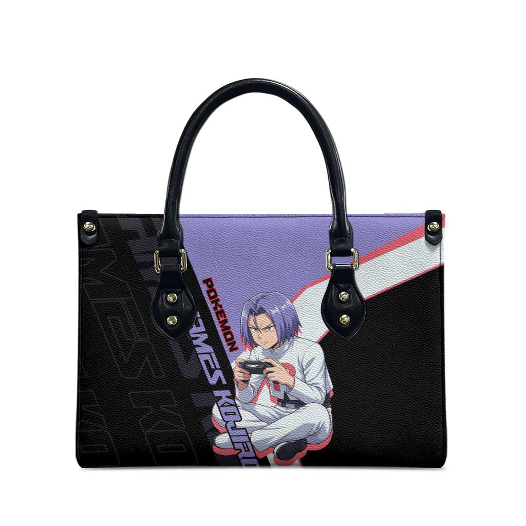 James Kojiro Poké Leather Bag Classic Villain Anime Style