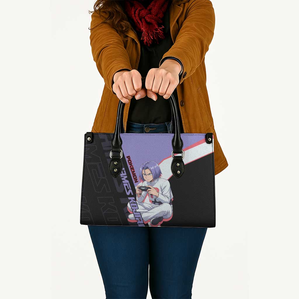 James Kojiro Poké Leather Bag Classic Villain Anime Style