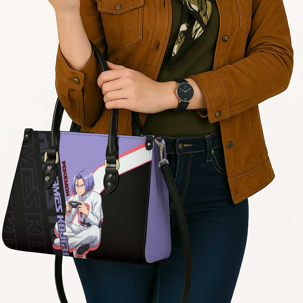 James Kojiro Poké Leather Bag Classic Villain Anime Style