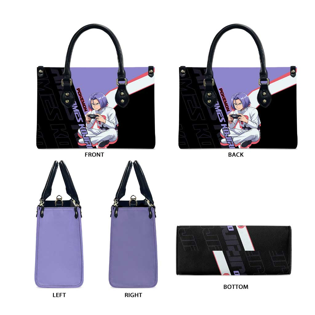 James Kojiro Poké Leather Bag Classic Villain Anime Style