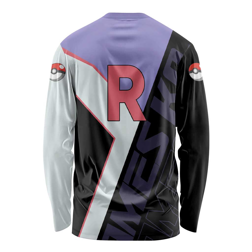 James Kojiro Poké Long Sleeve Shirt Classic Villain Anime Style