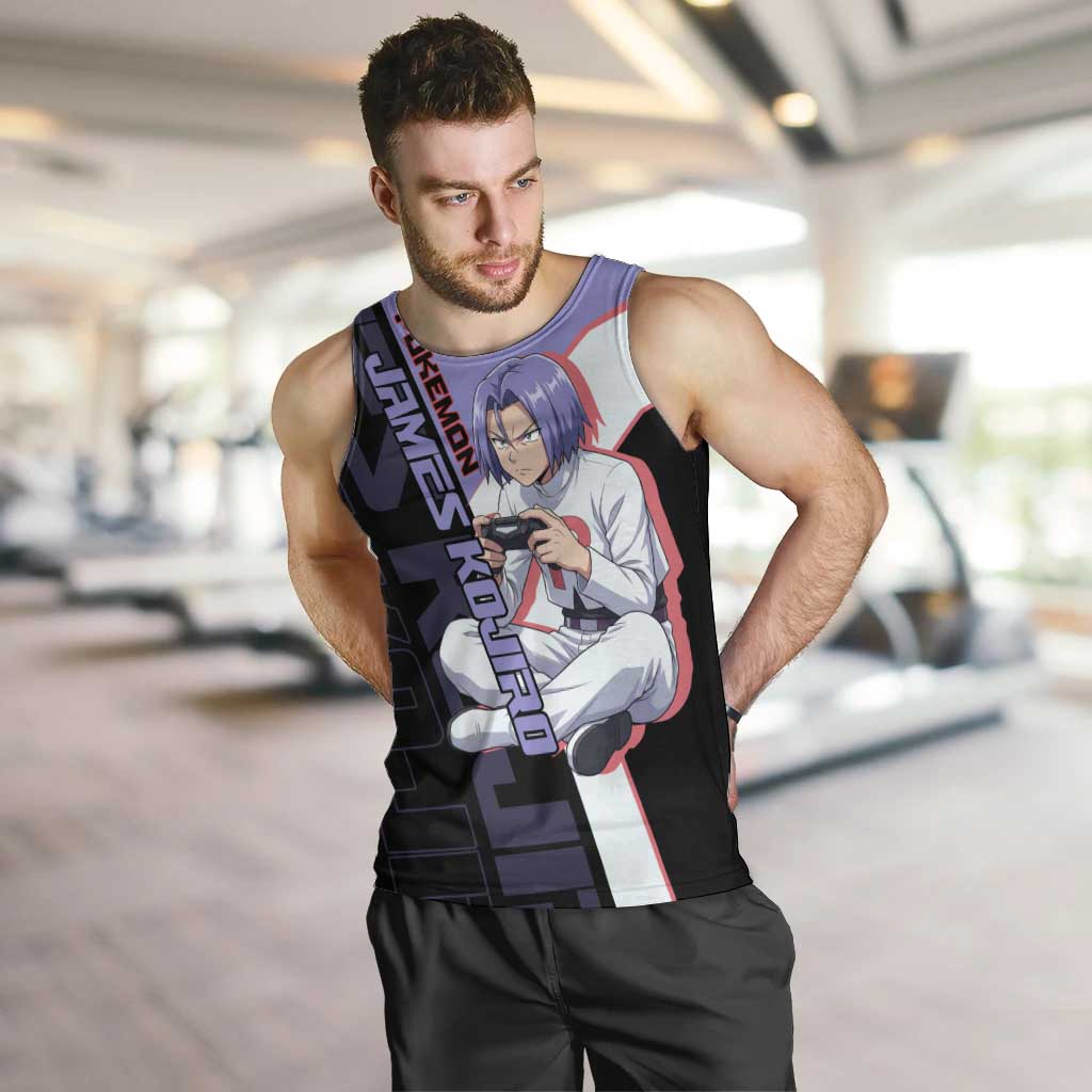 James Kojiro Poké Men Tank Top Classic Villain Anime Style