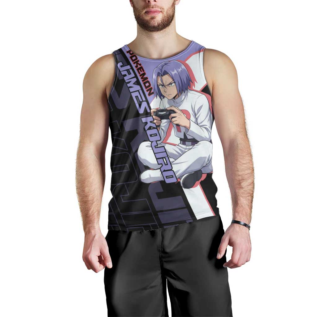James Kojiro Poké Men Tank Top Classic Villain Anime Style