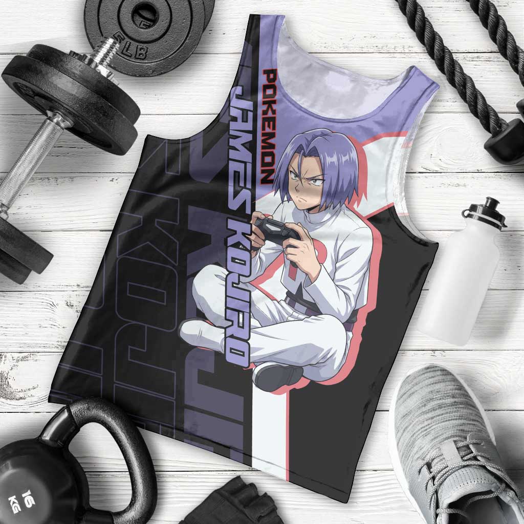 James Kojiro Poké Men Tank Top Classic Villain Anime Style
