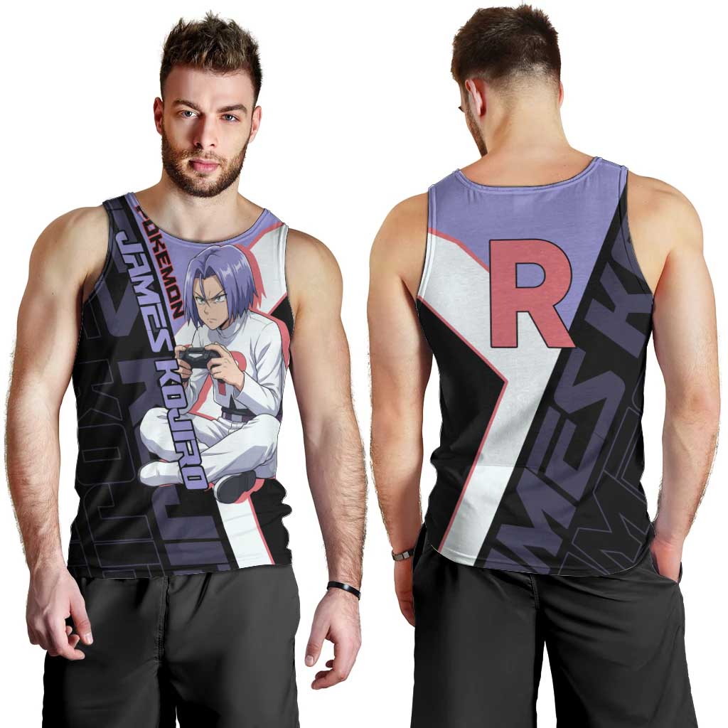 James Kojiro Poké Men Tank Top Classic Villain Anime Style