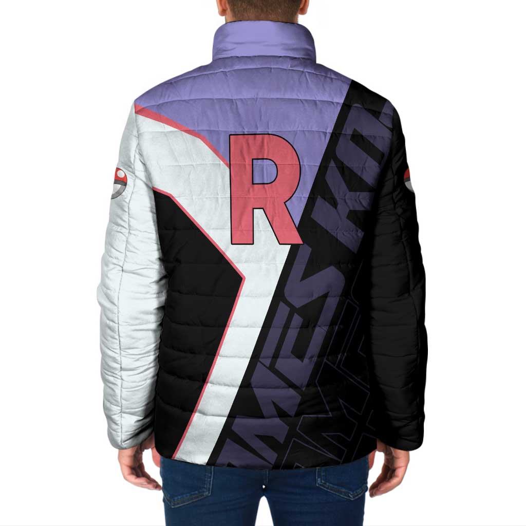 James Kojiro Poké Padded Jacket Classic Villain Anime Style