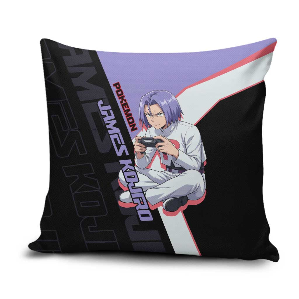 James Kojiro Poké Pillow Cover Classic Villain Anime Style