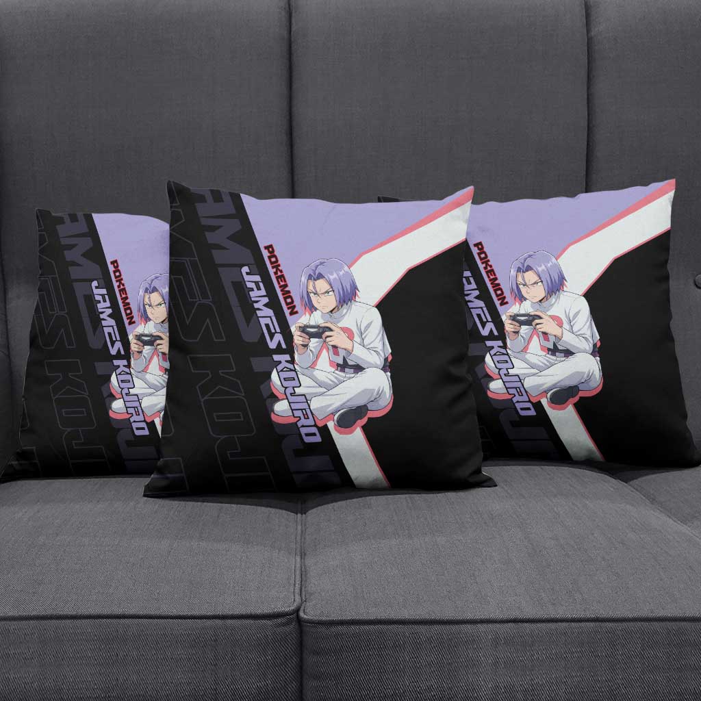 James Kojiro Poké Pillow Cover Classic Villain Anime Style