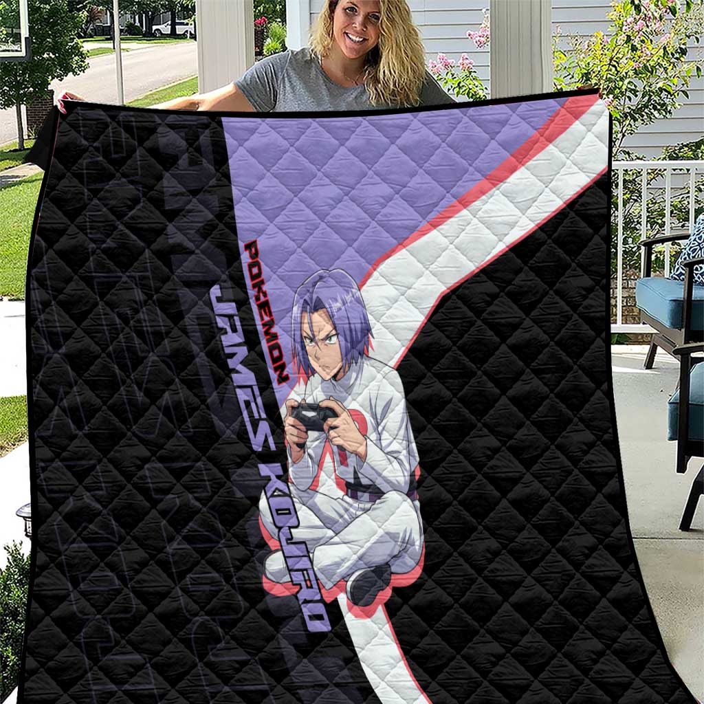 James Kojiro Poké Quilt Classic Villain Anime Style
