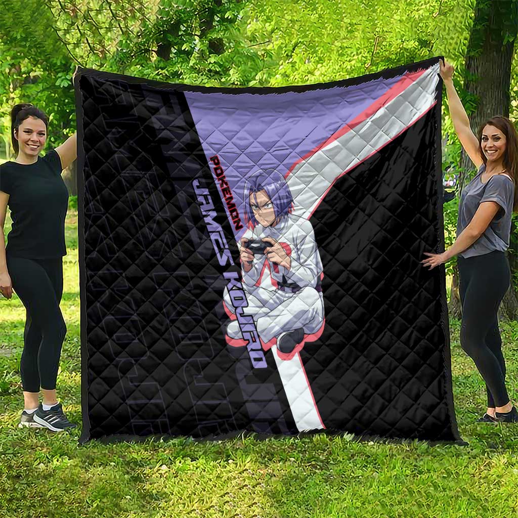 James Kojiro Poké Quilt Classic Villain Anime Style