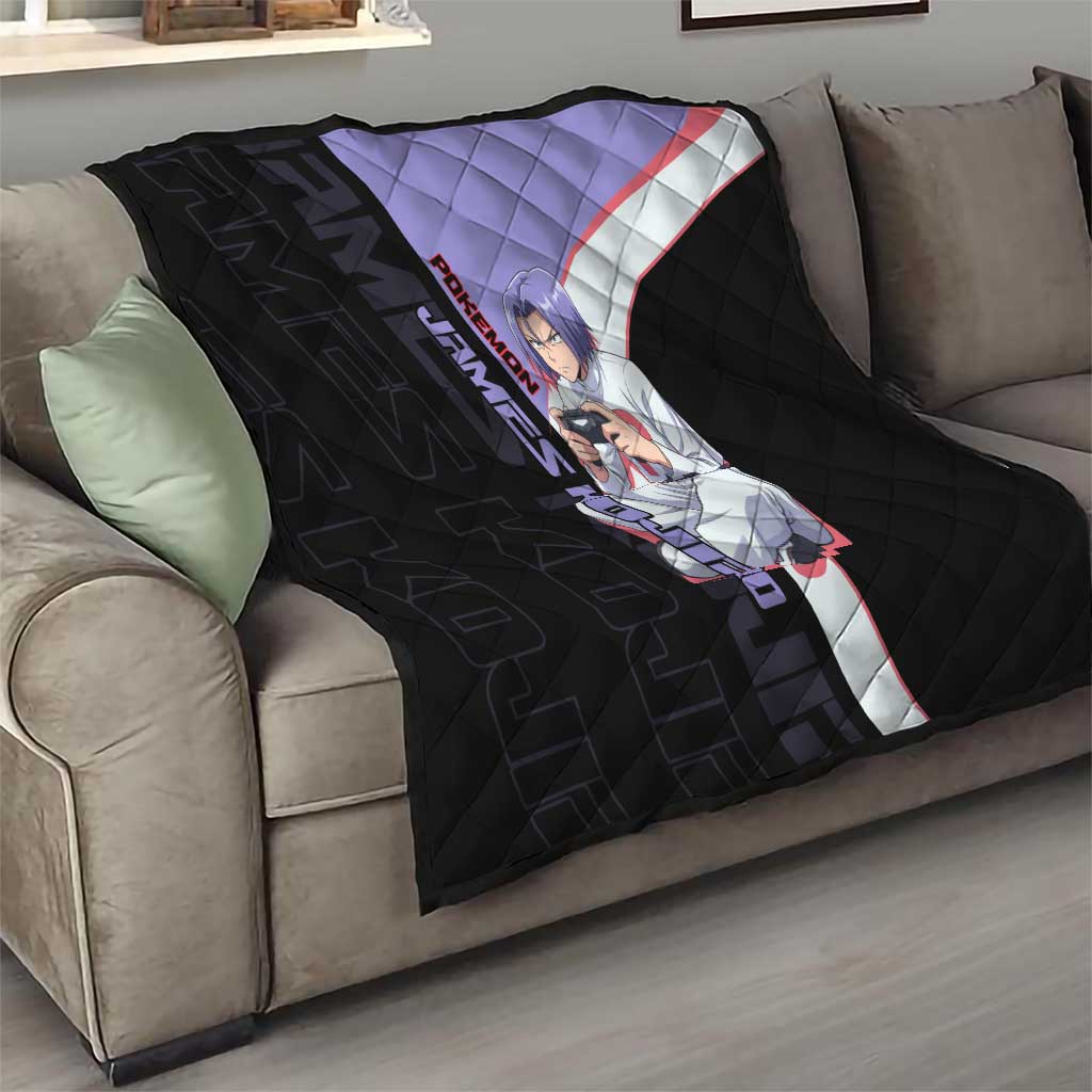 James Kojiro Poké Quilt Classic Villain Anime Style