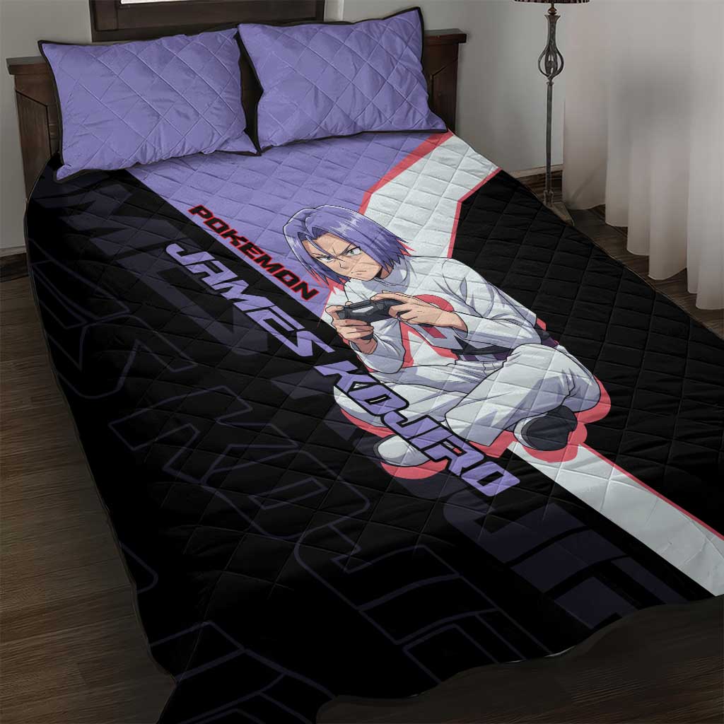 James Kojiro Poké Quilt Bed Set Classic Villain Anime Style
