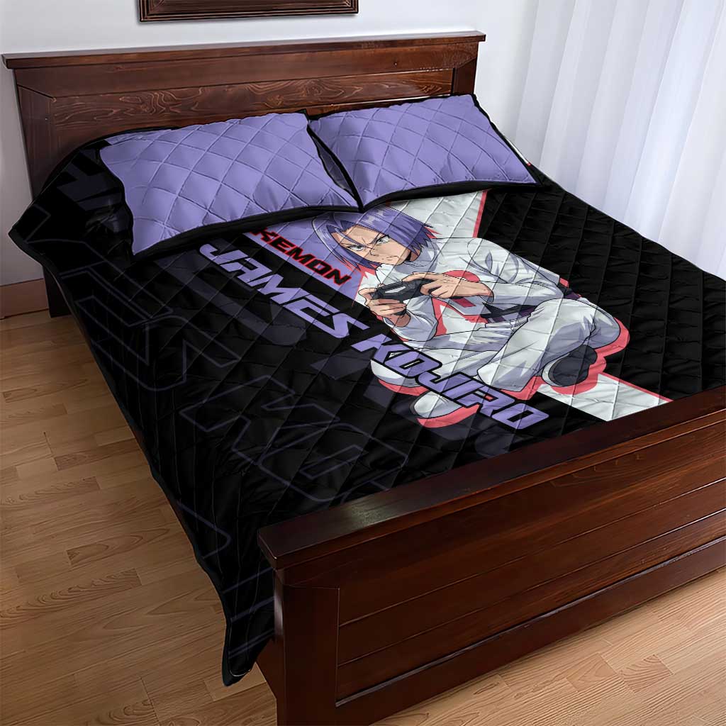 James Kojiro Poké Quilt Bed Set Classic Villain Anime Style