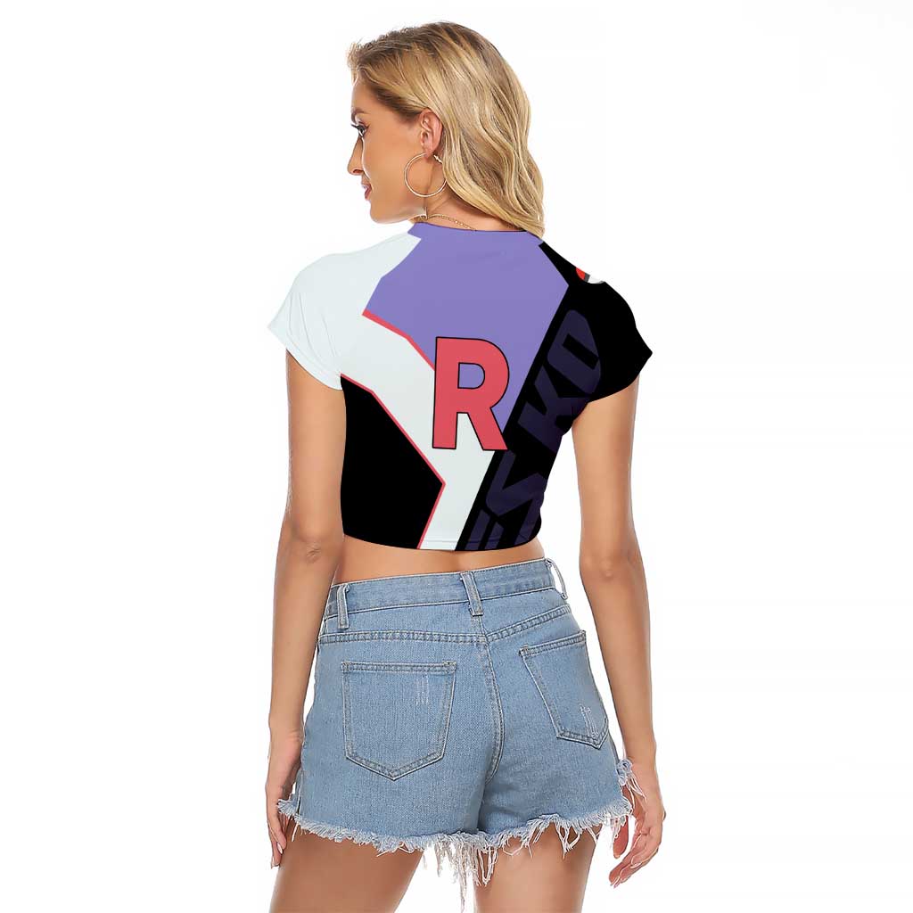 James Kojiro Poké Raglan Cropped T Shirt Classic Villain Anime Style