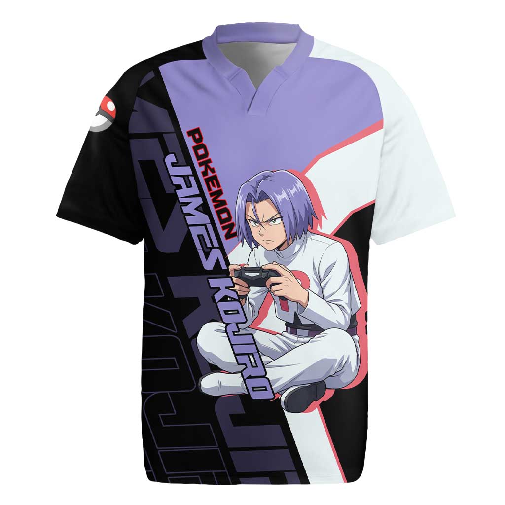 James Kojiro Poké Rugby Jersey Classic Villain Anime Style
