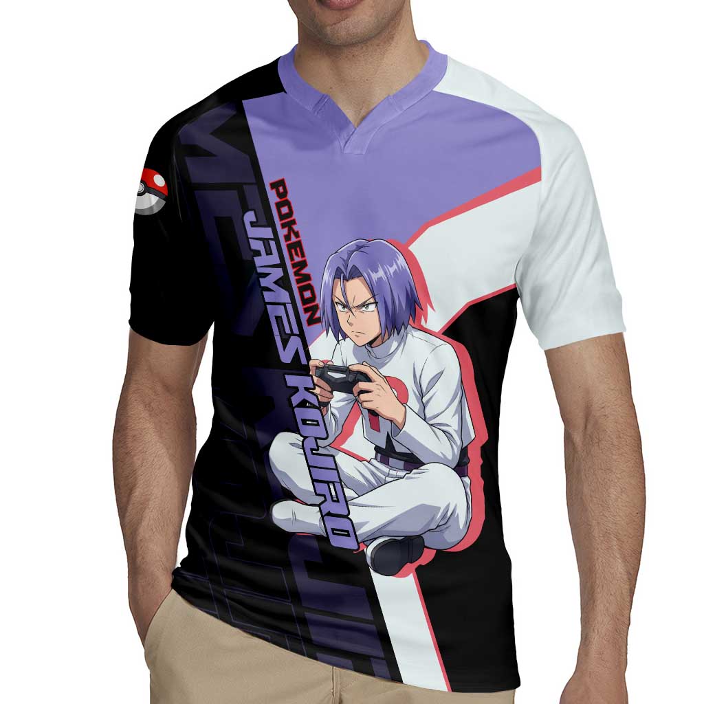 James Kojiro Poké Rugby Jersey Classic Villain Anime Style