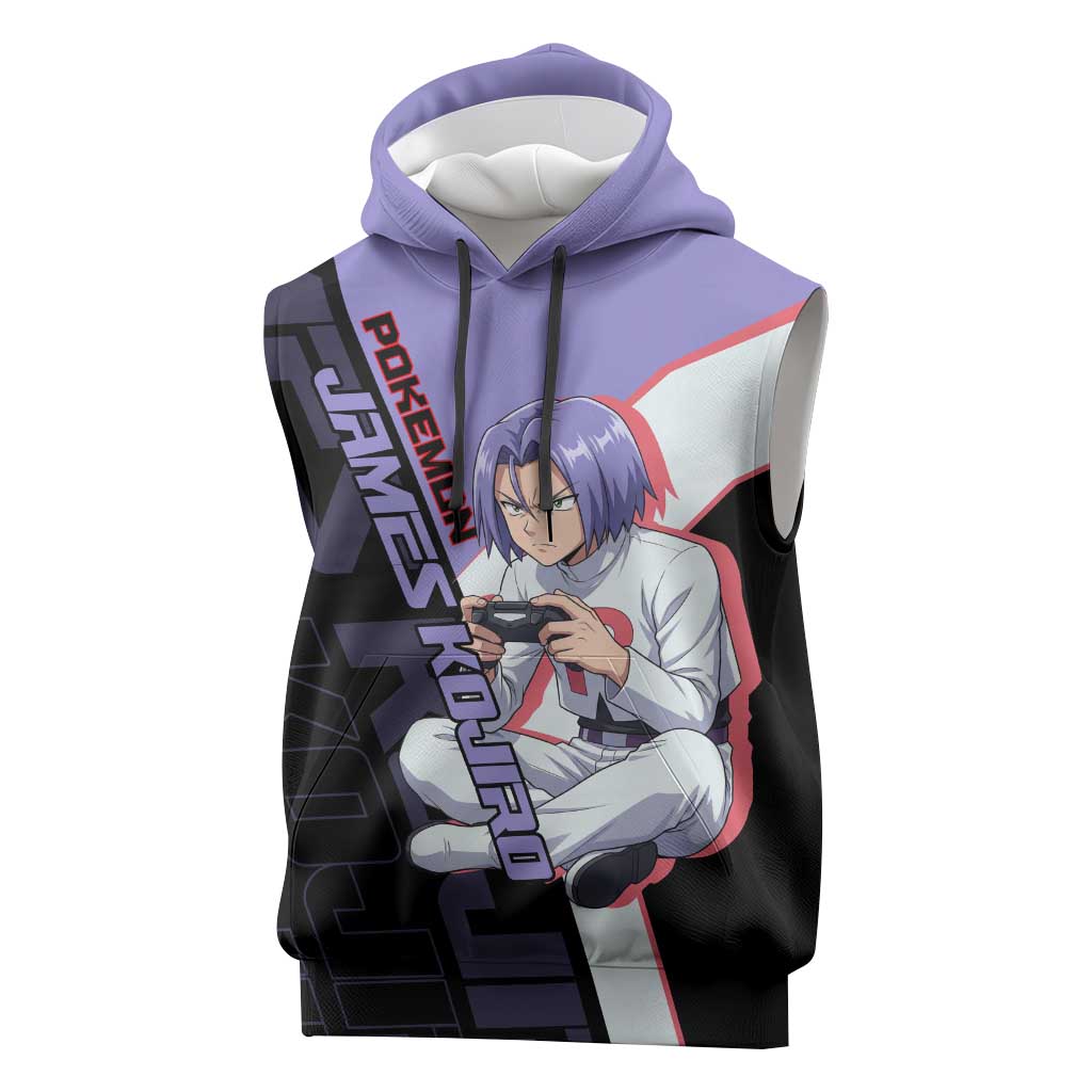 James Kojiro Poké Sleeveless Hoodie Classic Villain Anime Style