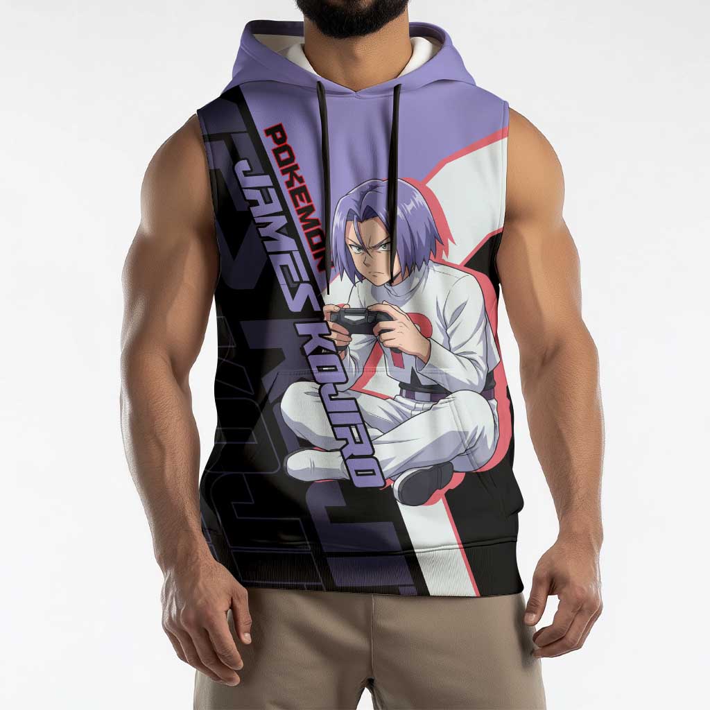 James Kojiro Poké Sleeveless Hoodie Classic Villain Anime Style