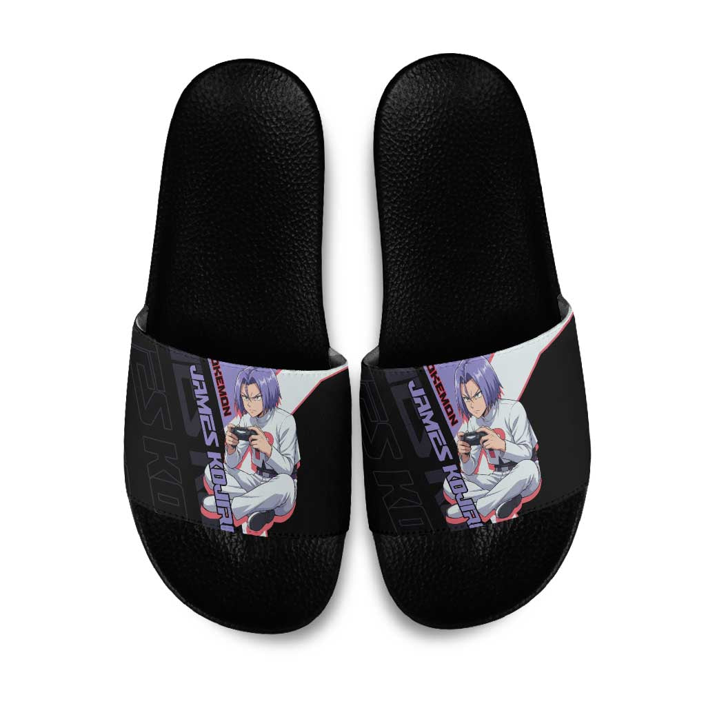 James Kojiro Poké Slide Sandals Classic Villain Anime Style