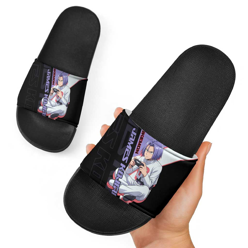 James Kojiro Poké Slide Sandals Classic Villain Anime Style