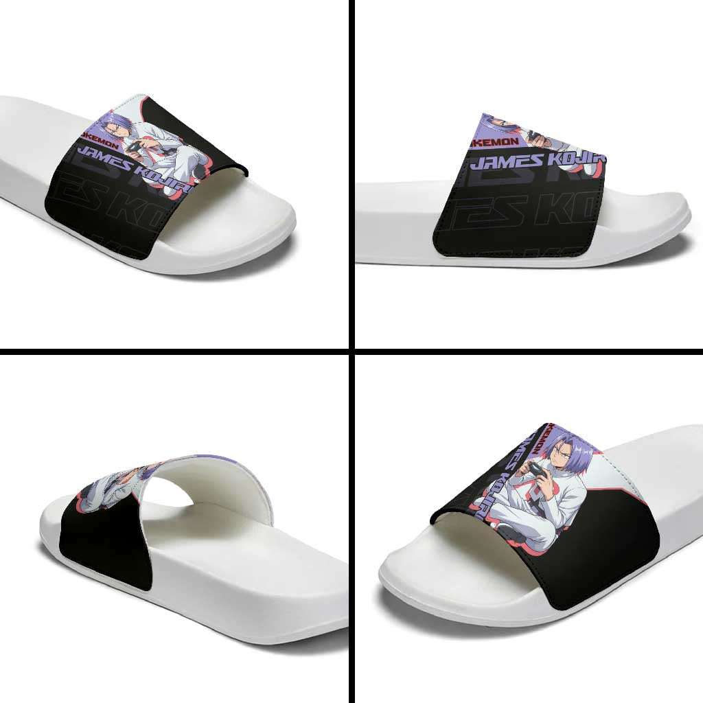 James Kojiro Poké Slide Sandals Classic Villain Anime Style