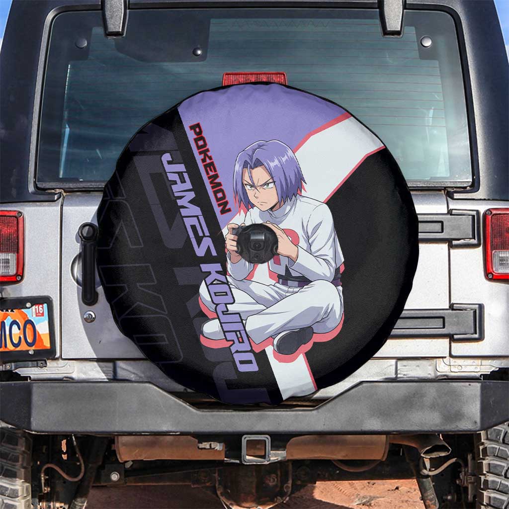 James Kojiro Poké Spare Tire Cover Classic Villain Anime Style