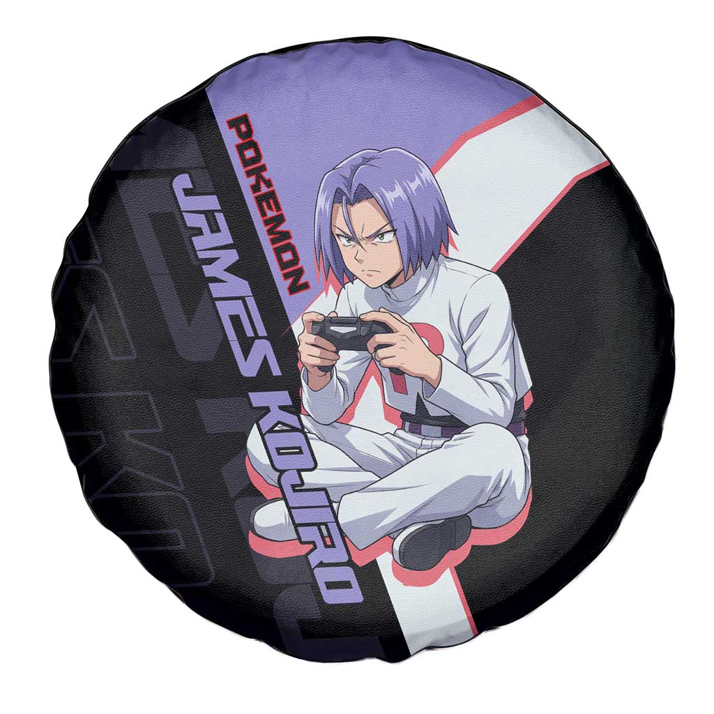 James Kojiro Poké Spare Tire Cover Classic Villain Anime Style