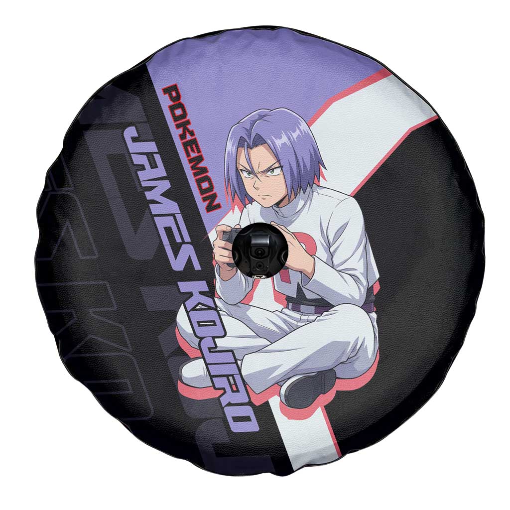 James Kojiro Poké Spare Tire Cover Classic Villain Anime Style