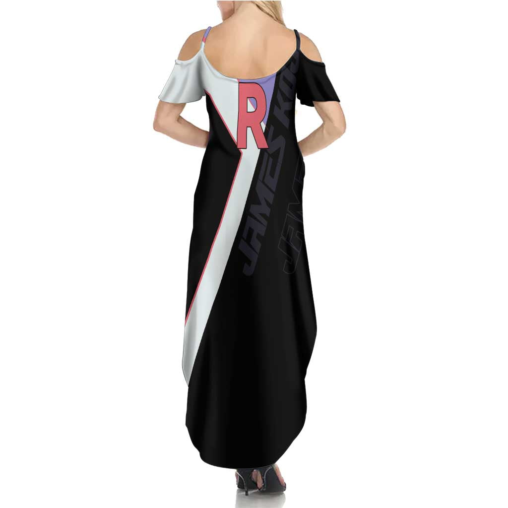 James Kojiro Poké Summer Maxi Dress Classic Villain Anime Style